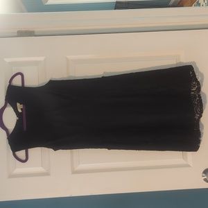 Lark & Ro Sleeveless Fit and Flare Dress with Exposed Zipper & 2 Side Pockets